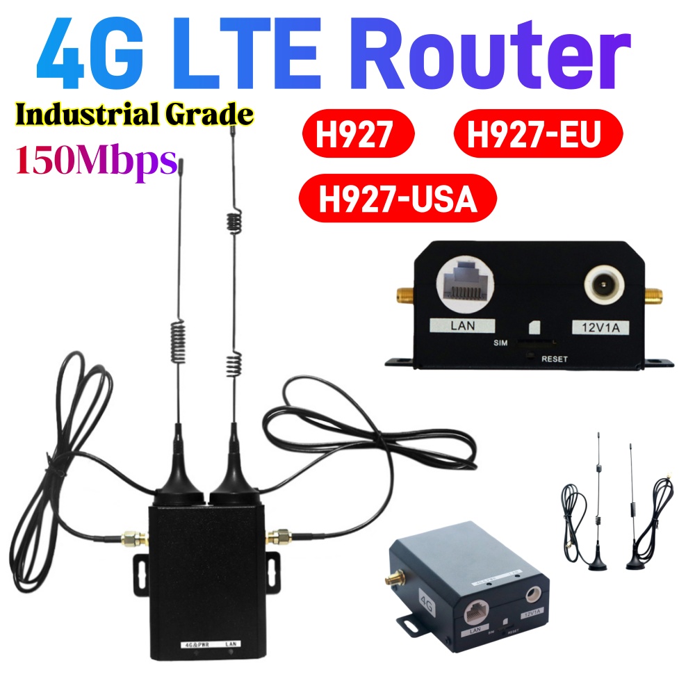 4G Lte Router Sim - H927 Router WiFi Kelas Industri Router