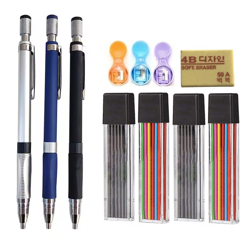 Office Technician - Pensil Mekanik 2.0Mm dengan Penghapus Isi