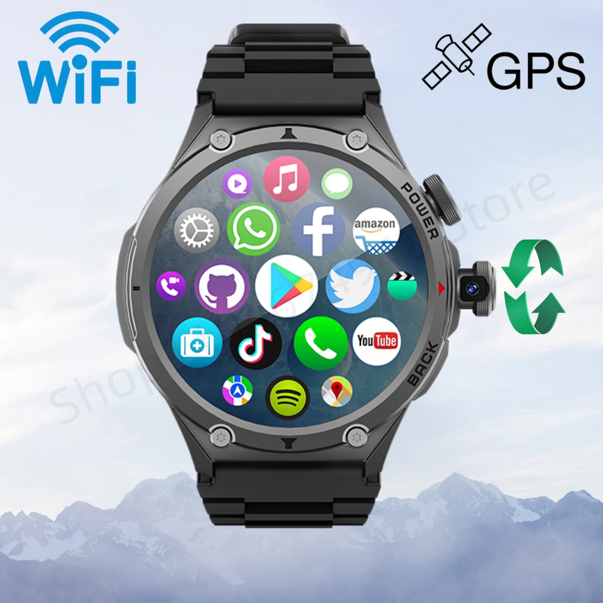 4G Lte Router Sim - Jam Tangan Pintar H12 4G LTE