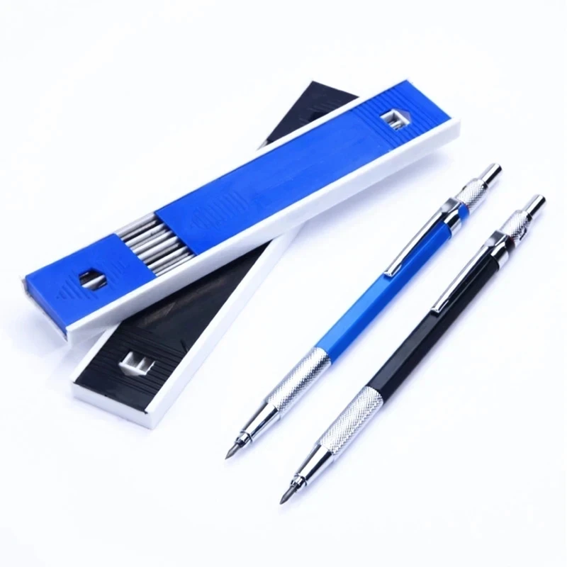 Office Technician - Pensil mekanis 2.0mm Set 2B biru/hitam