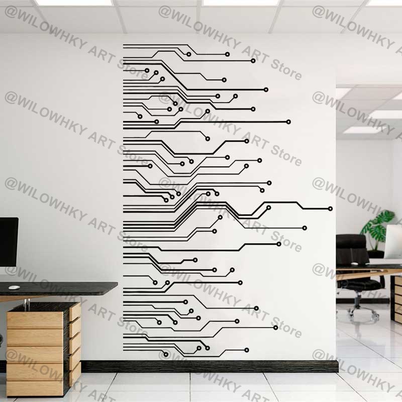 Office Tech Essentials - Papan sirkuit Sains Playroom teknologi vinil