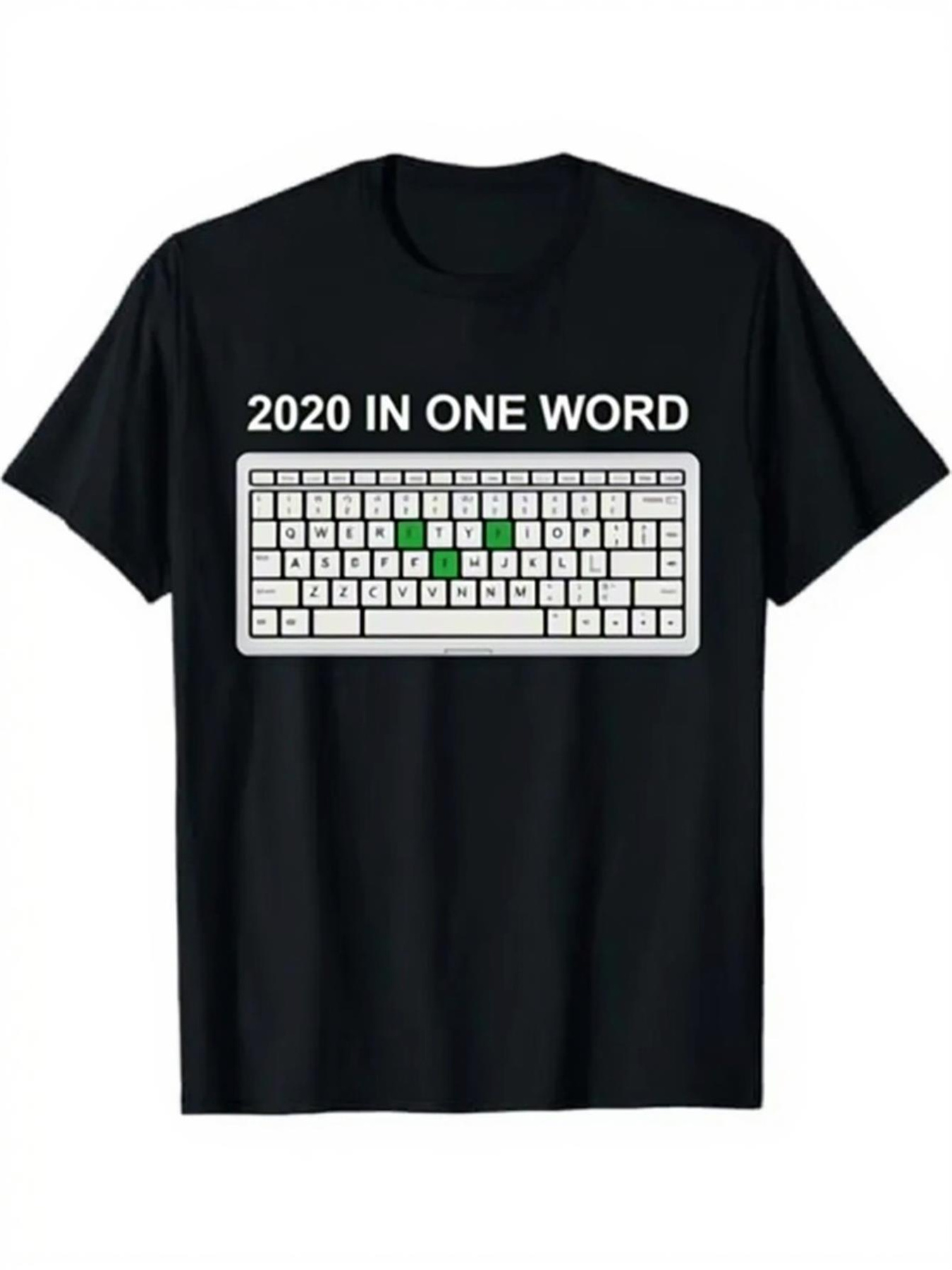 Office Print Tech - Kaos Lengan Pendek Motif Keyboard Pria