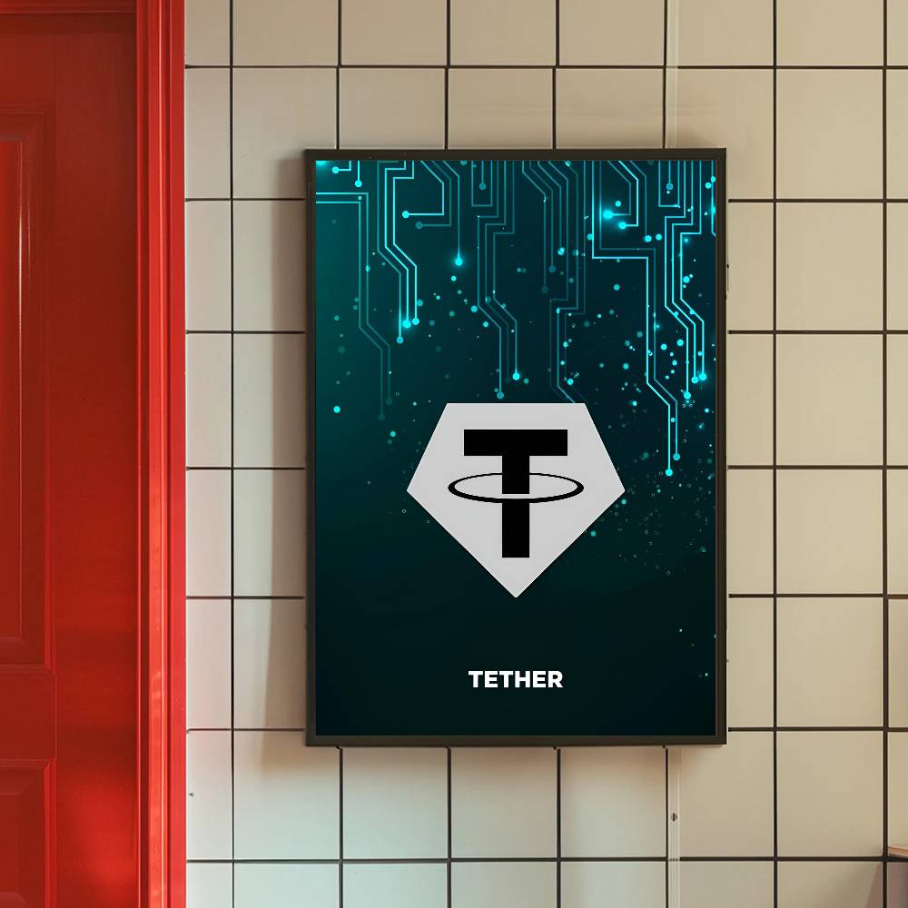 Poster Simbol Kripto Sirkuit T - Office Print Tech ulasan dan harga