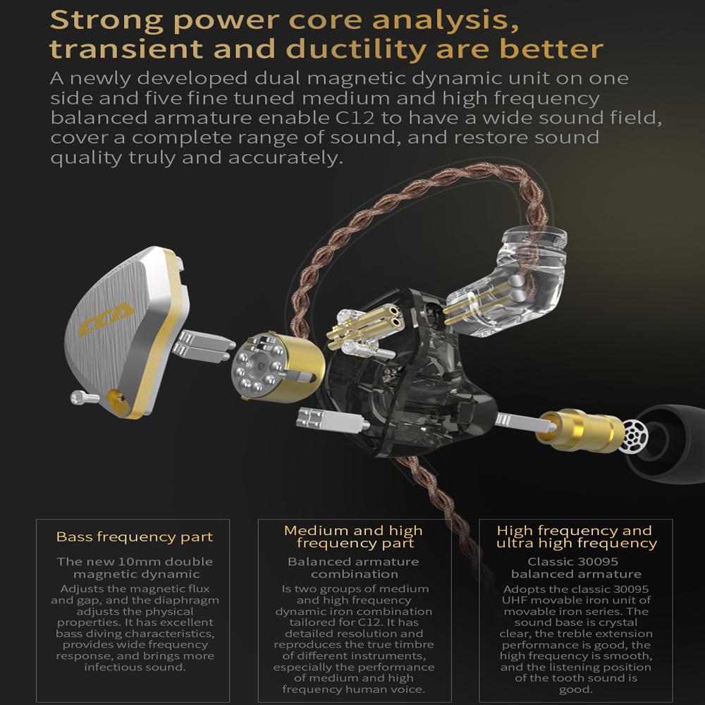 CCA C12 headphone logam in-Ear - Office Tech Essentials ulasan dan harga