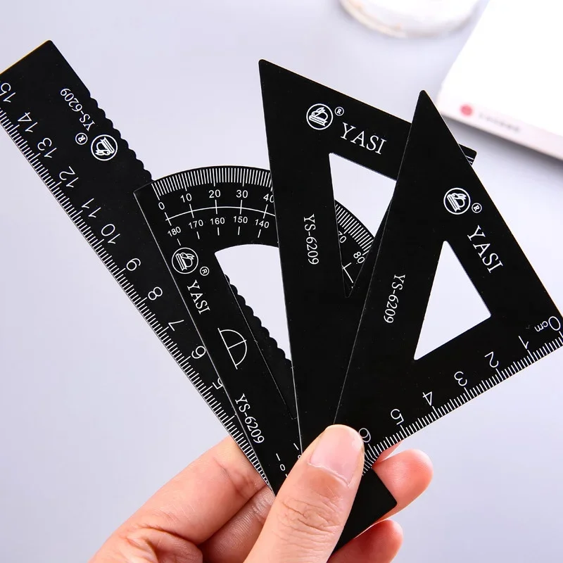 Set 4 Penggaris Lurus Aluminiu - Office Technician ulasan dan harga