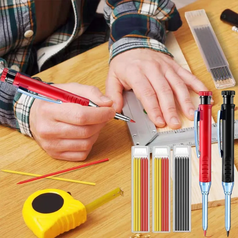 Pensil tukang kayu padat, alat - Office Technician ulasan dan harga