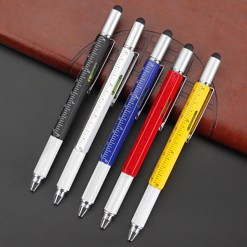 6 in 1 pena bolpoin multifungs - Office Technician ulasan dan harga