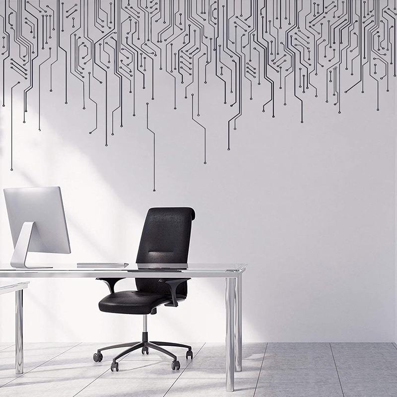 Dekorasi IT Komputer, Stiker D - Office Tech Essentials ulasan dan harga