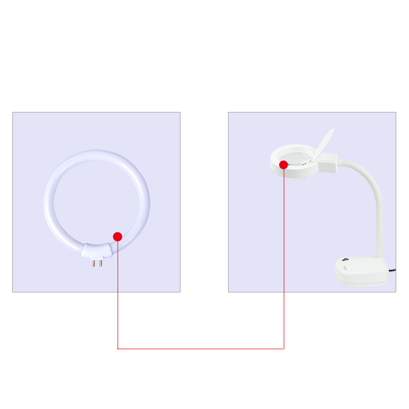 Lampu meja kecil putih, lampu  - Ring Light Desk Small ulasan dan harga